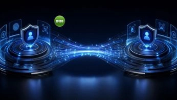 digital security nodes linked by data connection