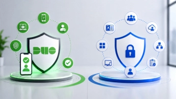 shield and user authentication icons