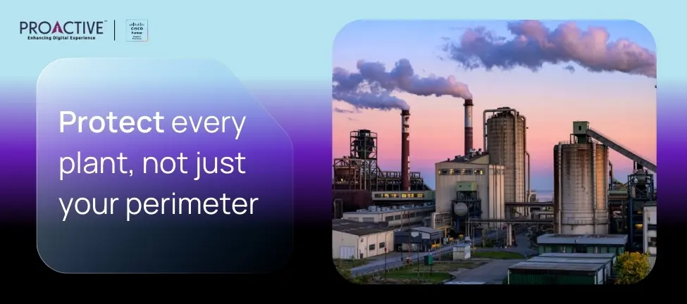 factory at sunset