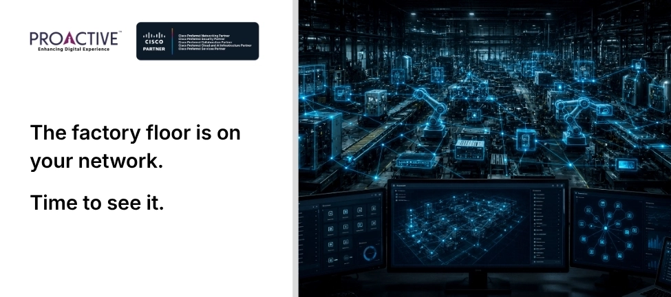 IoT-enabled factory with connected machines and robots